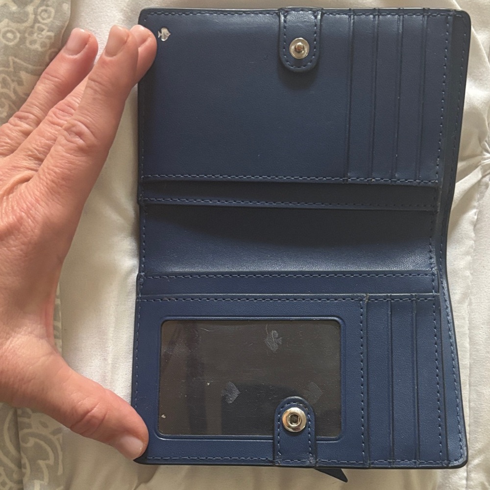 Kate Spade Navy Leather Wallet - Picture 2 of 3